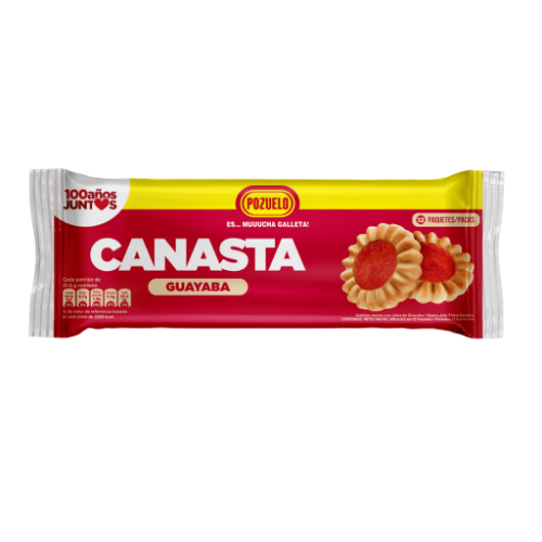 Pozuelo Galleta Canasta Guayaba