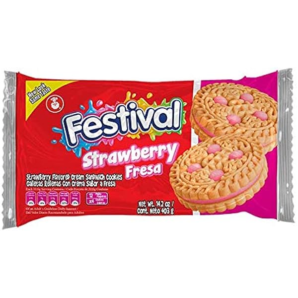 Festival Cookies 1.3oz - Strawberry Cream