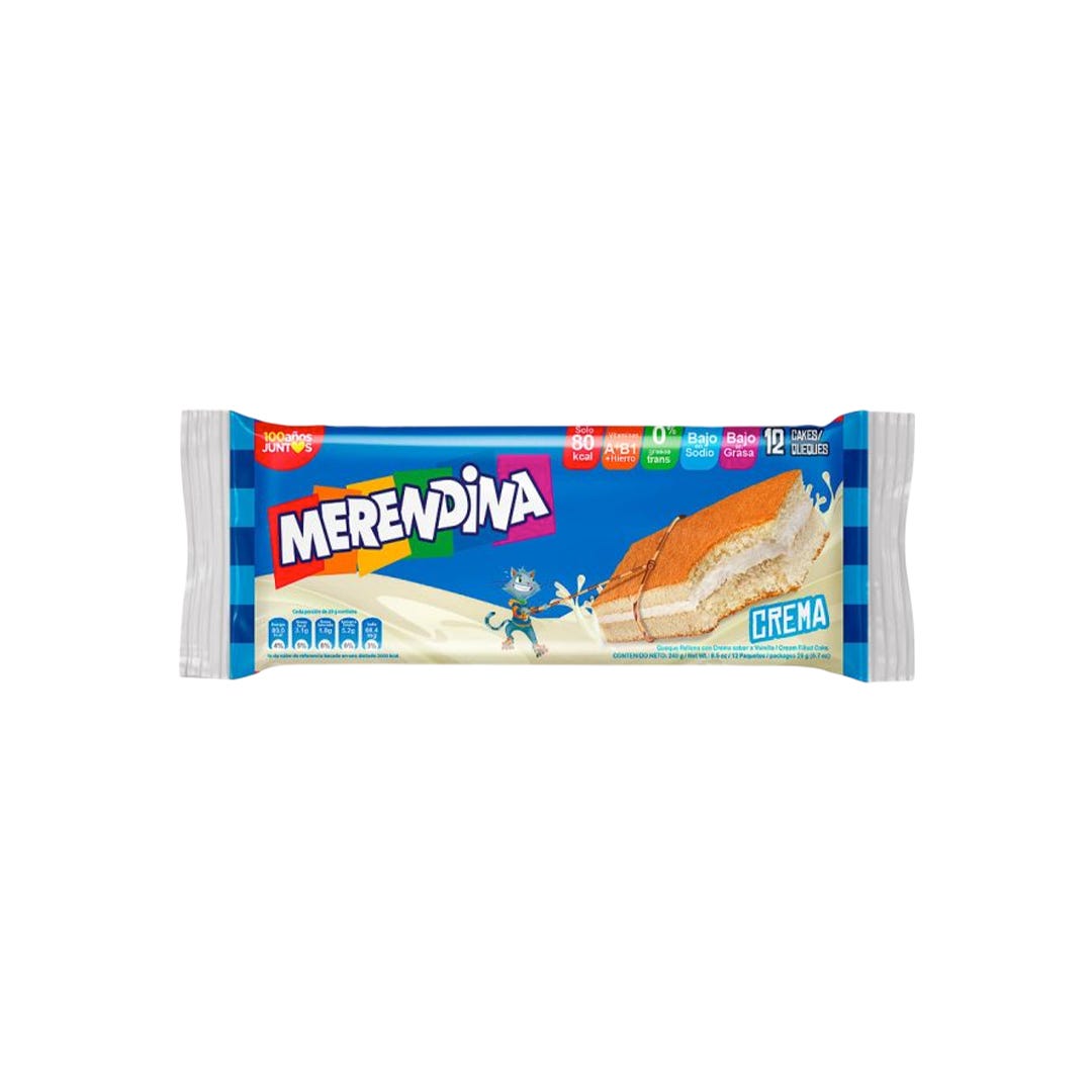 Pozuelo Pastel Merendina Crema 240Gr