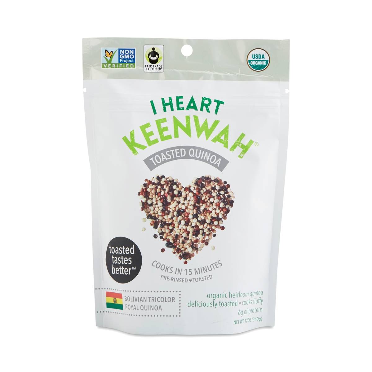 Organic Tricolor Toasted Quinoa