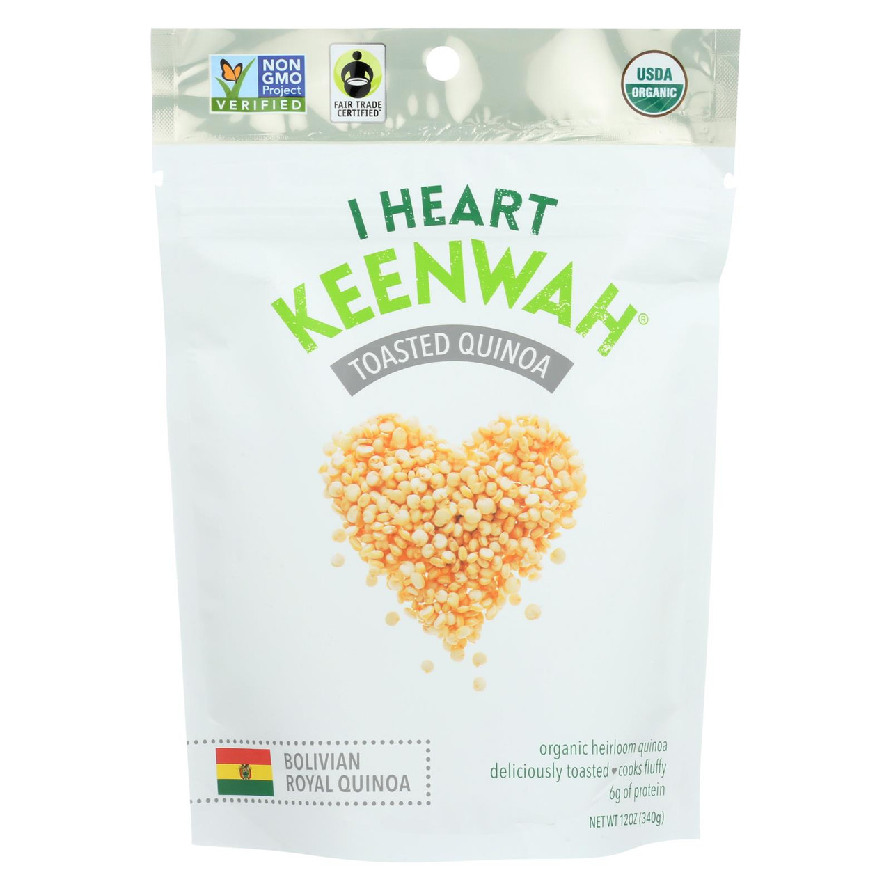 I Heart Keenwah Quinoa, Toasted 12 Oz