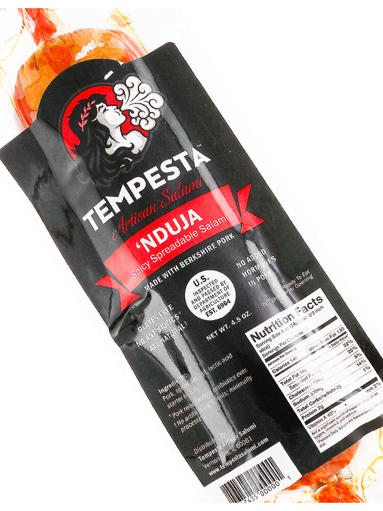 Nduja Tempesta "'Nduja" Spicy Spreadable Salami 4.5oz
