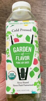 Garden Of Flavor Shoots And Sprouts Cold Pressed Pure Joy Juice