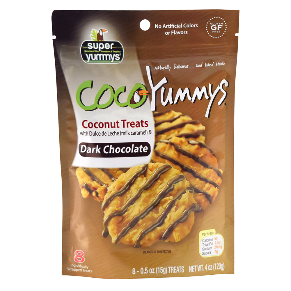 Super Yummys Coco Yummys Dark Chocolate Coconut Treats 4 Oz Pouch *fl Dc Only