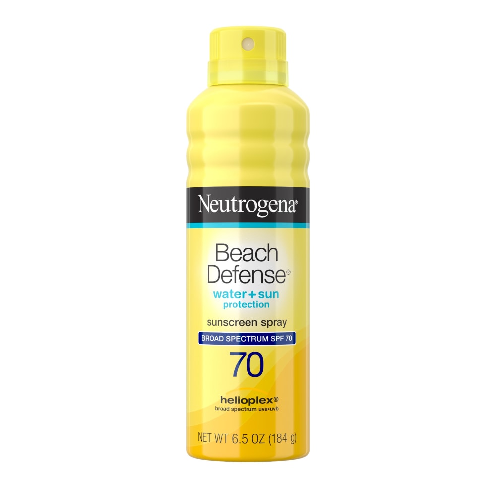 Neutrogena Beach Defense Water + Sun Protection Sunscreen Spray Broad Spectrum SPF 70