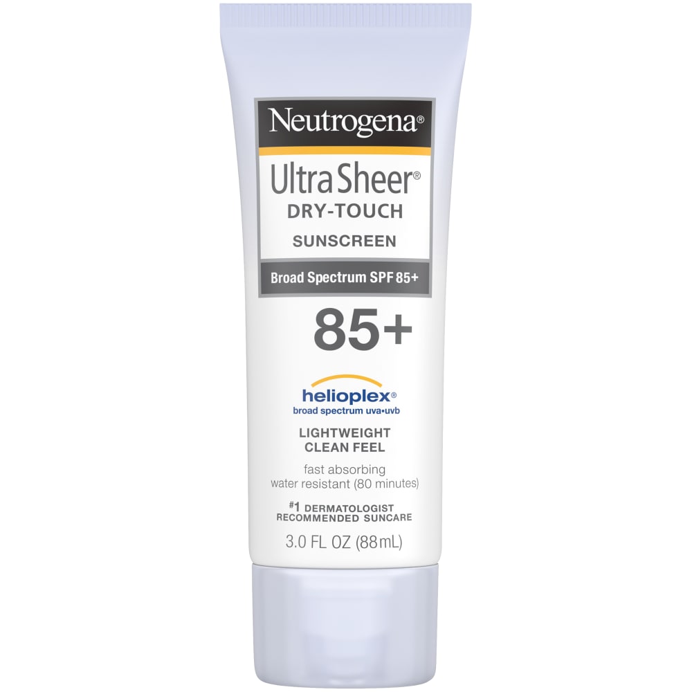 Neutrogena Ultra Sheer Dry Touch Water Resistant And Non Greasy Sunscreen Lotion With Broad Spectrum SPF 85 3 Fl Oz