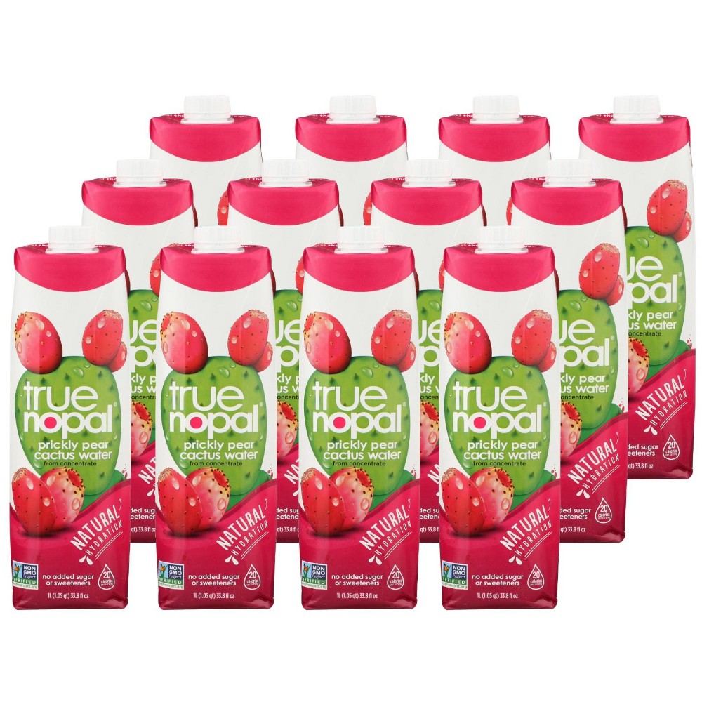 True Nopal Prickly Pear Cactus Water - Case Of 12/33.8 Oz