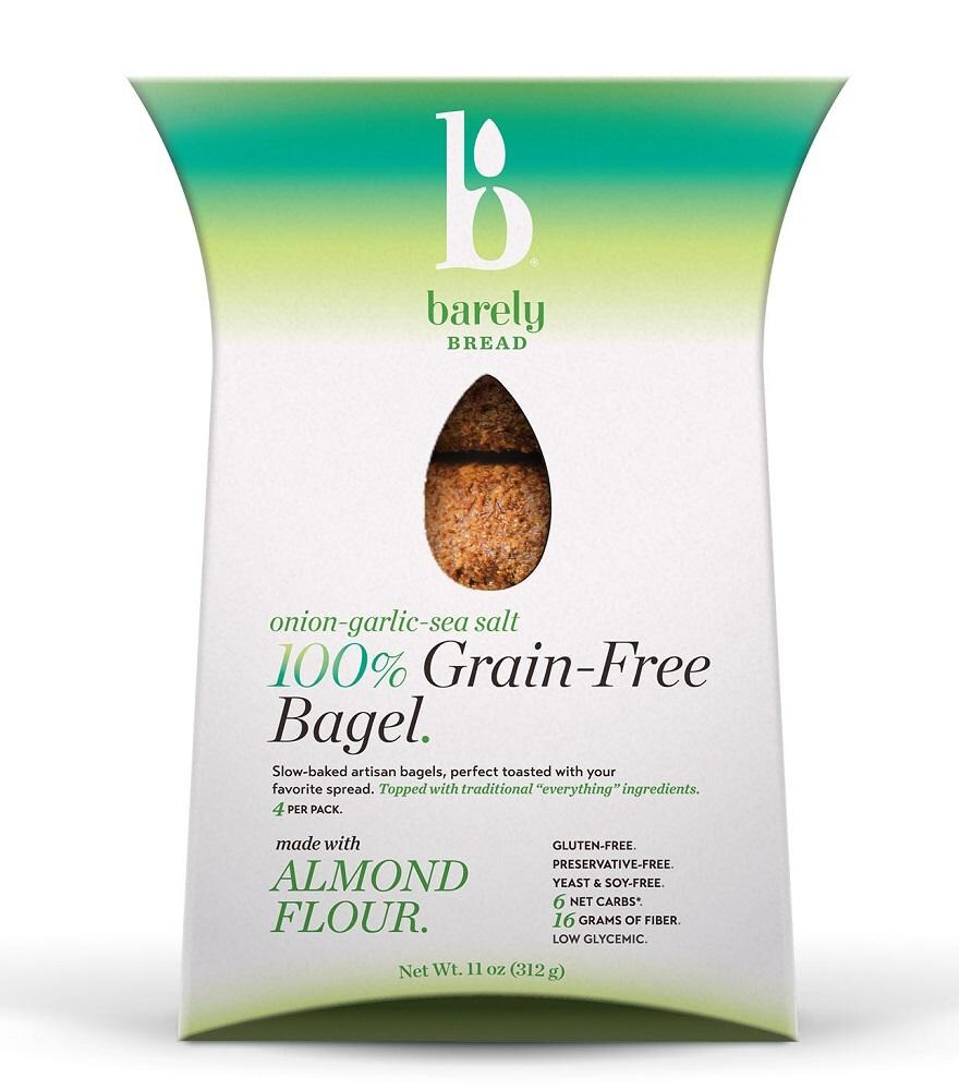 Barely Bread Onion-Garlic-Sea Salt 100% Grain-Free Bagel