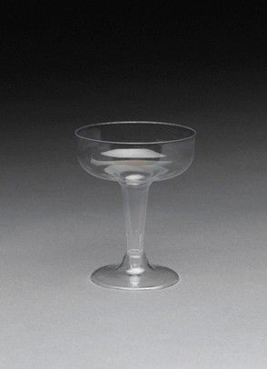 Max Packaging Glass Plastic Clear Champagne 4 Oz