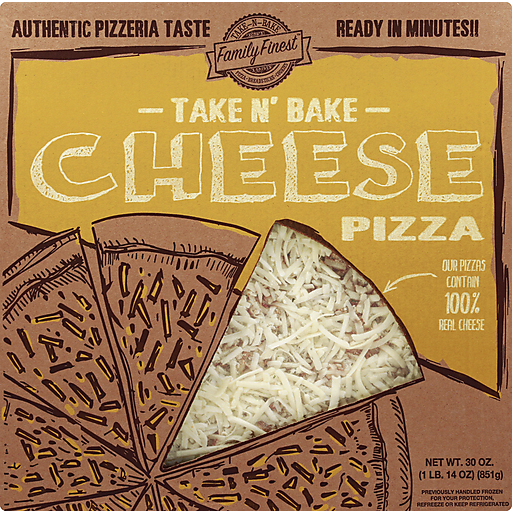 Family Finest Take N' Bake Pizza, Cheese
