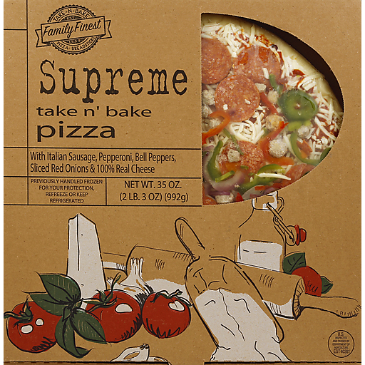 Family Finest Pizza, Supreme 35 Oz