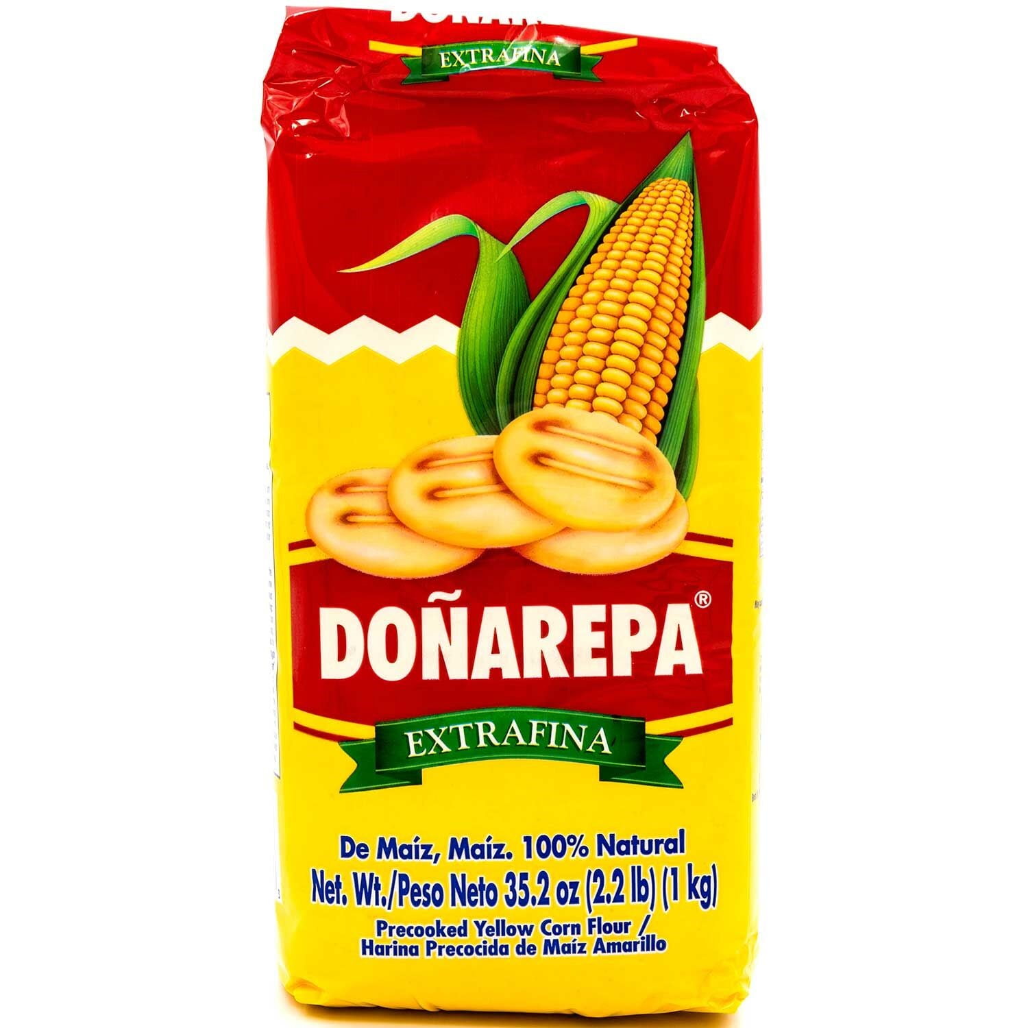 Donarepa Corn Flour, Yellow, Precooked