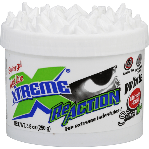 Pinarello Wet Line Xtreme Re Action Styling Gel, Shine 10+, White