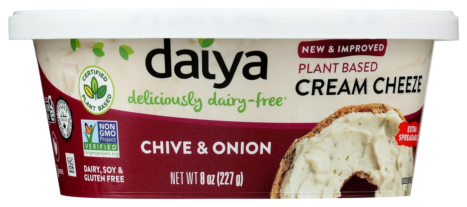 Daiya Dairy Free Cream Cheese Style Spread Chive & Onion