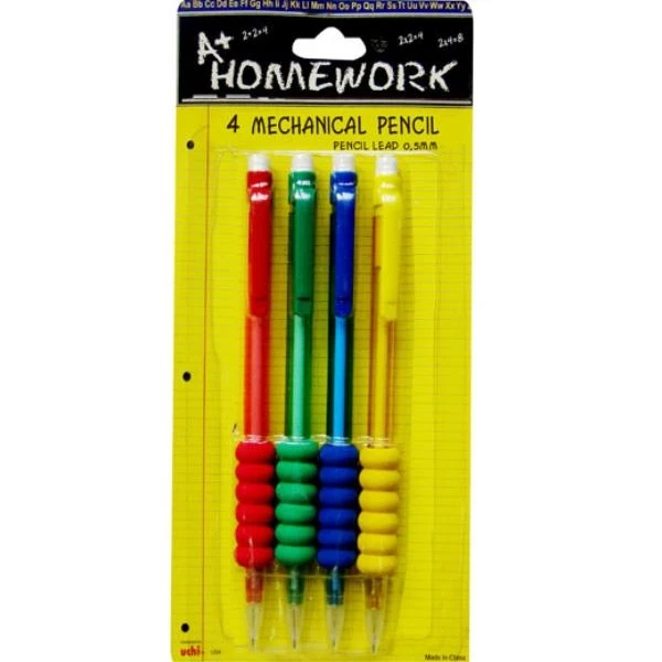 Promotions Unlimited Mechanical Pencils - 4 Pack With Foam Grips
