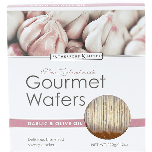 Rutherford & Meyer Gourmet Wafers Garlic Olive Oil