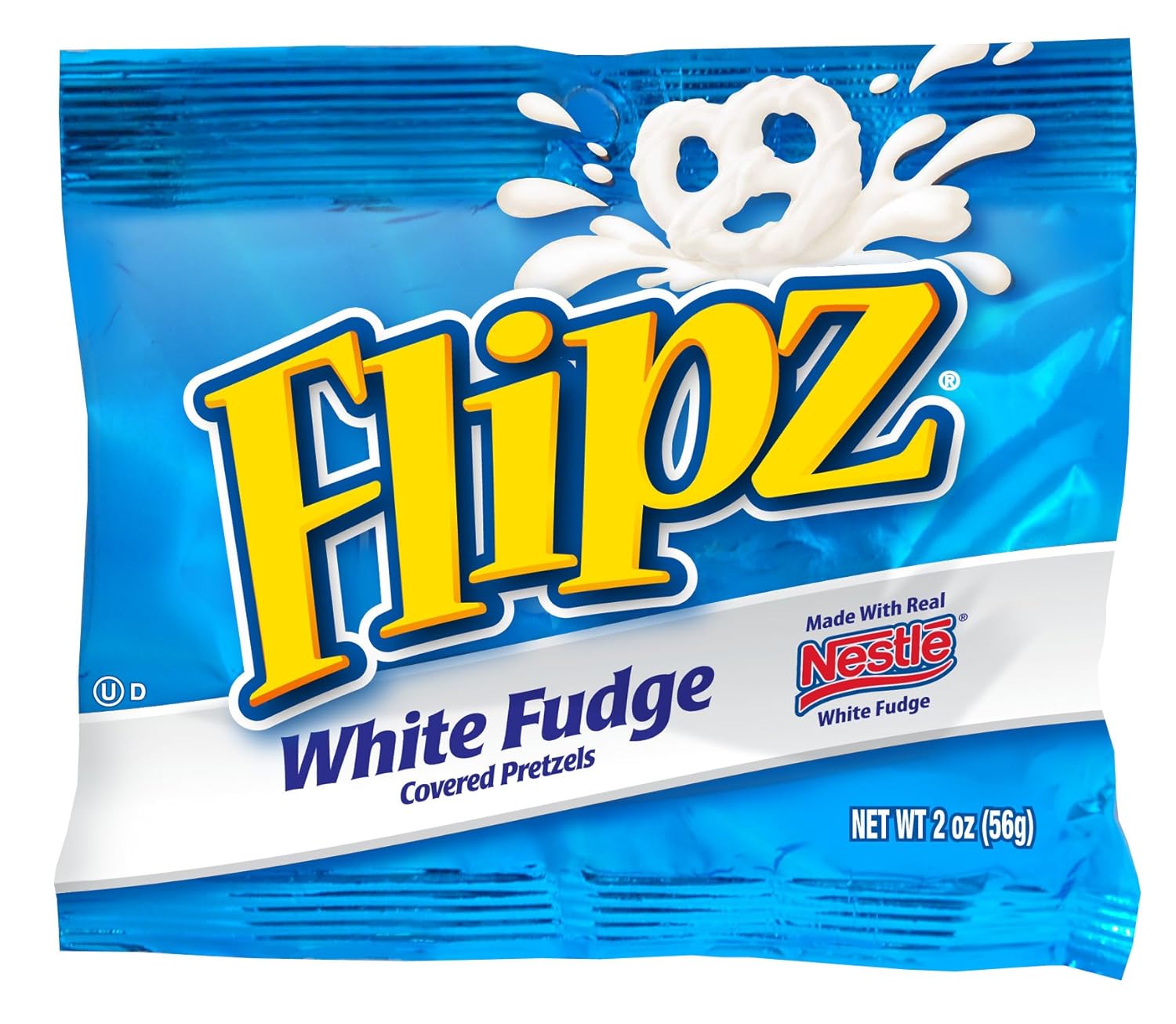 Flipz White Fudge Pretzel, 2-Ounce