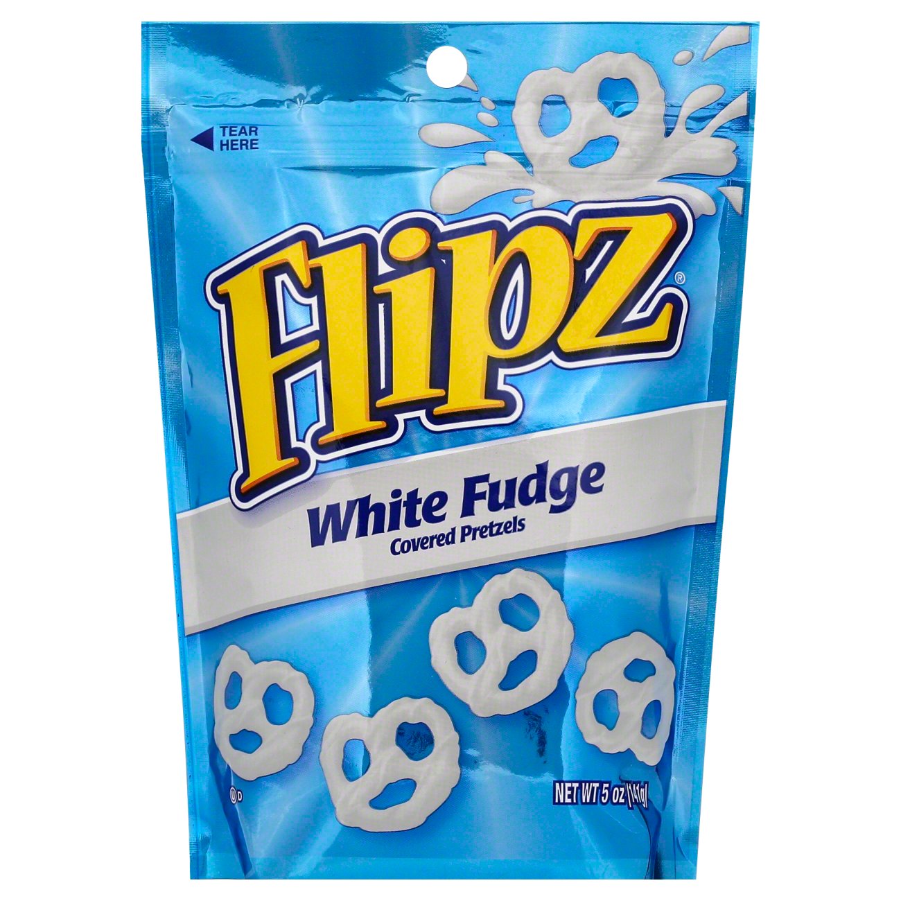 Flipz Pretzels, White Fudge Covered - 5 Ounce