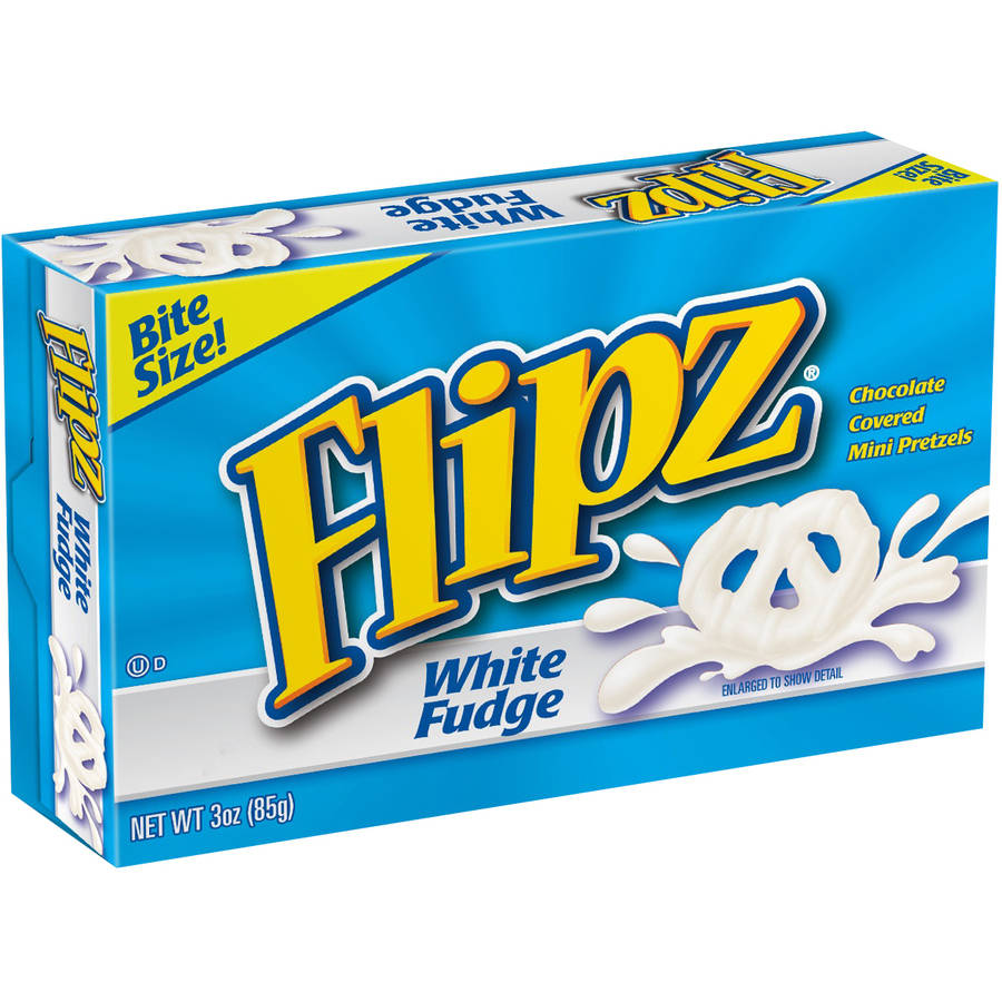 Flipz White Fudge Covered Pretzels, Bite Size 3 Oz
