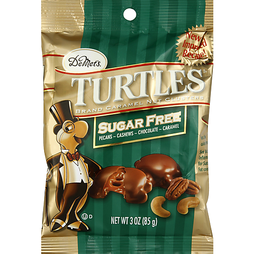 DeMet's Turtles Brand Caramel Nut Clusters Sugar Free