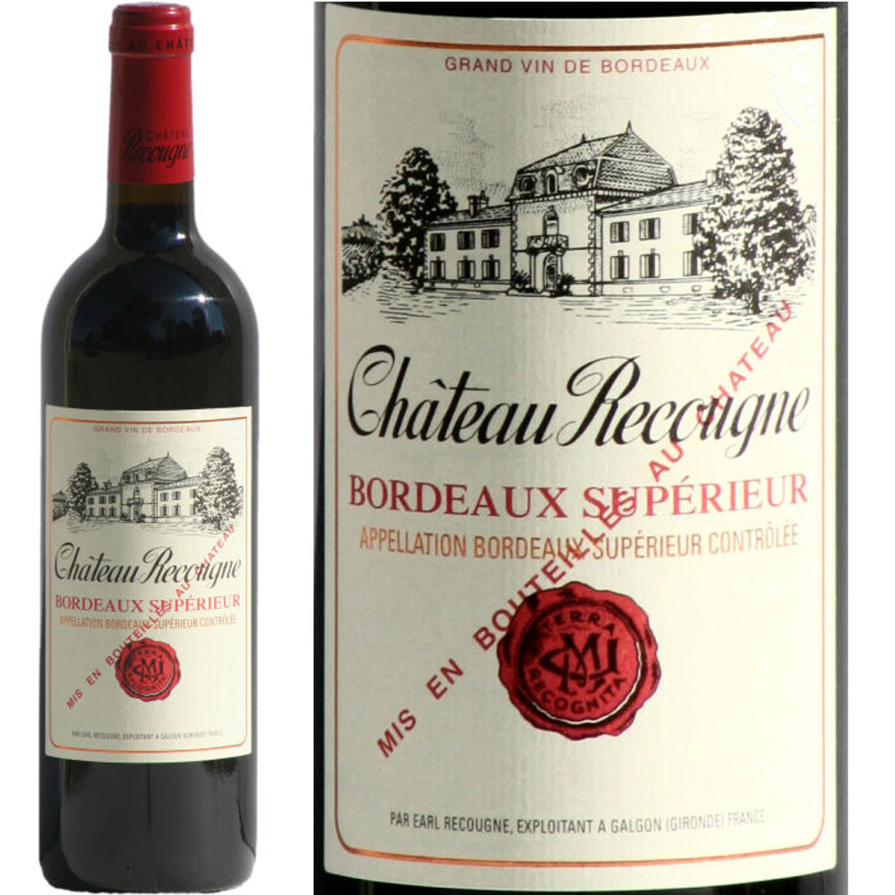 Chateau Recougne Bordeaux Superieur Rouge 2020