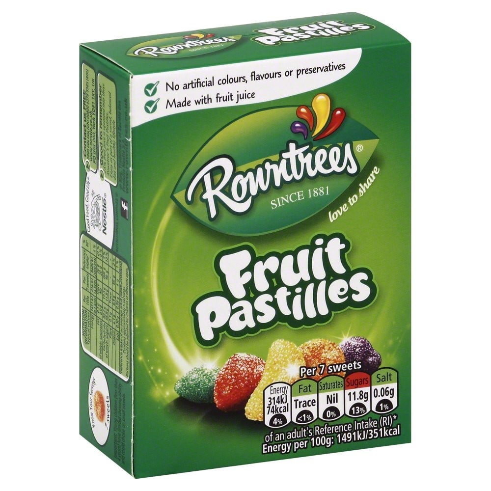 Rowntree's Nestle Candy Fruit Pastilles, 4.4 Oz