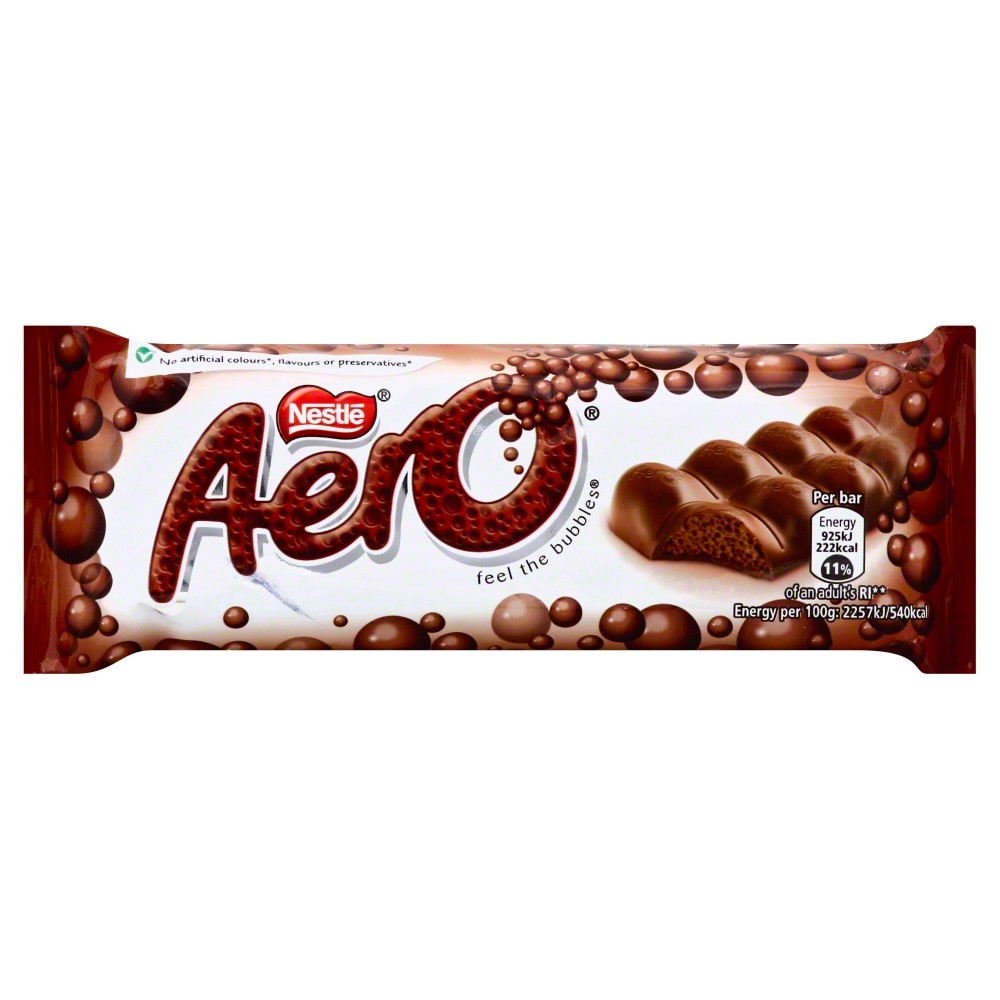 Aero Nestle Chocolate Bar Milk - Case Of 12 - 1.26oz