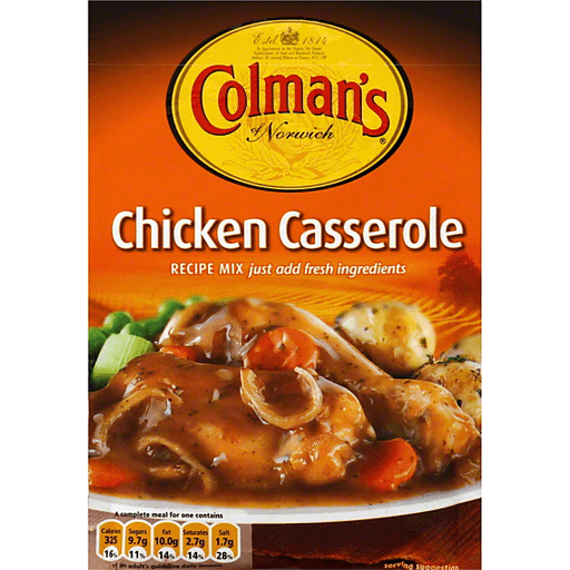 Colmans Recipe Mix, Chicken Casserole