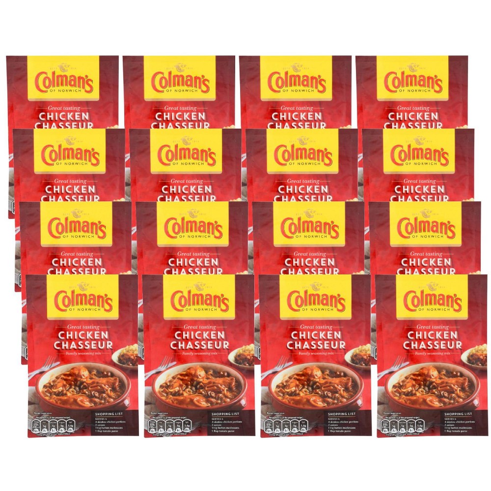 Colmans of Norwich Chicken Chasseur Seasoning Mix - Case 16/1.5 Oz