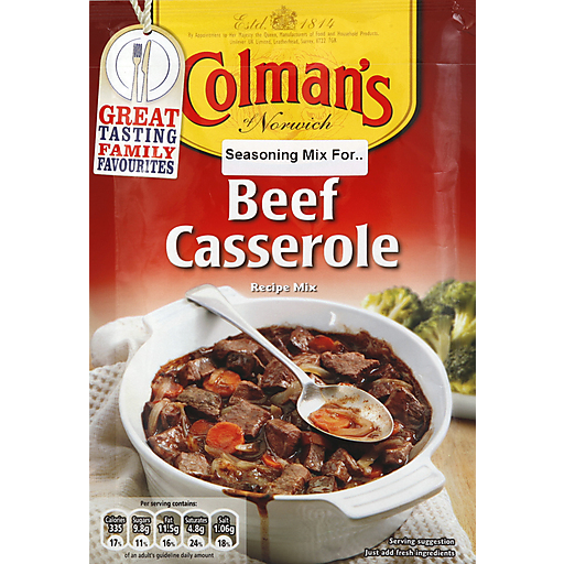 Colman's Seasoning Mix, For Beef Casserole 1.4 Oz