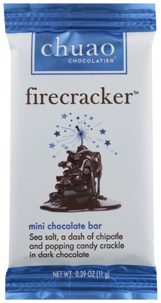 Chuao Chocolatier Dark Chocolate Mini Bar Firecracker, 0.39 Oz