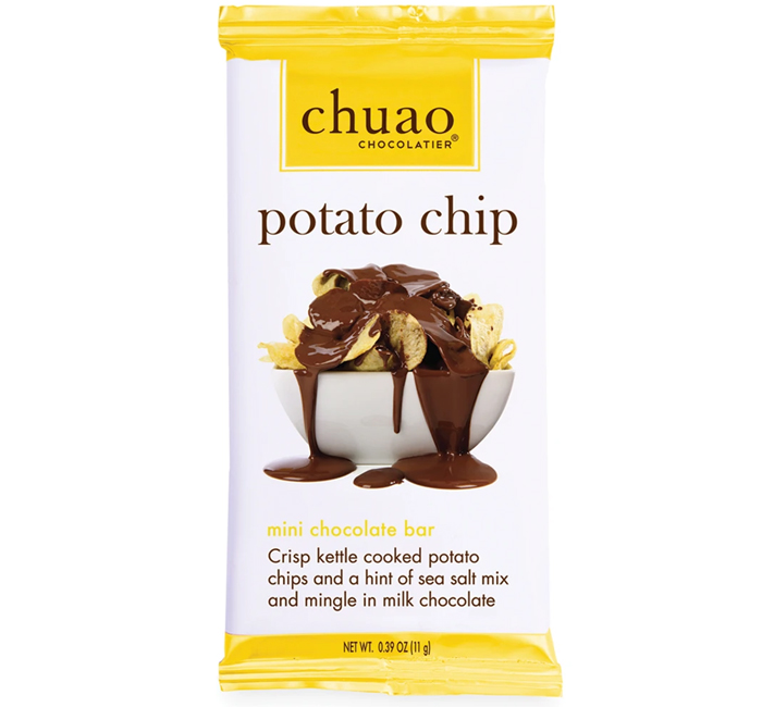 Chuao Chocolatier Mini Milk Chocolate Potato Chip 0.39 Oz Bar