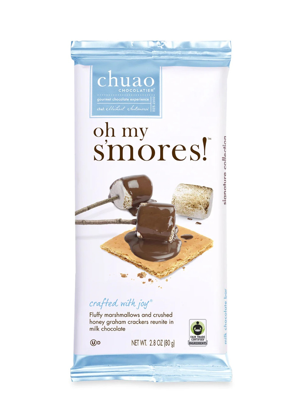 Chuao Chocolatier Oh My S'mores Milk Chocolate Bar - 2.8oz