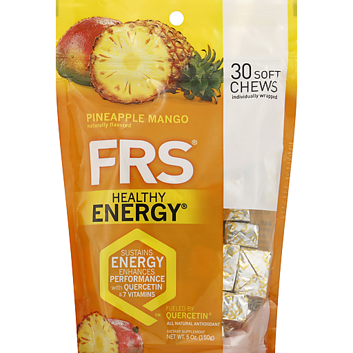 FRS Healthy Energy, Soft Chews, Pineapple Mango
