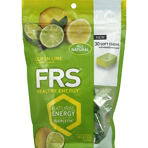 FRS Healthy Energy Soft Chews Lemon Lime - 30 Chewables