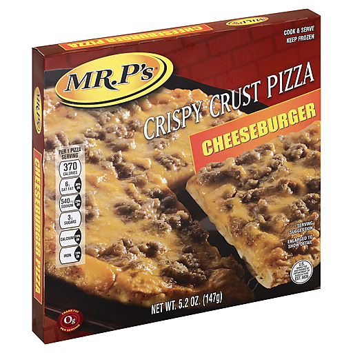 Mr Ps Pizza, Crispy Crust, Cheeseburger 5.2 Oz