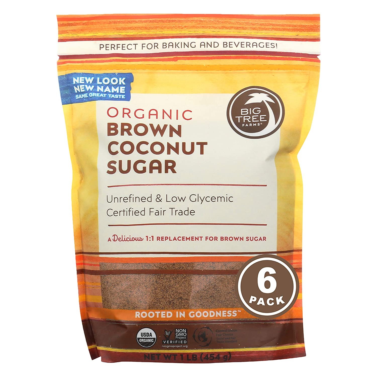 Big Tree Farms Coconut Sugar, Organic, Brown 1 Lb