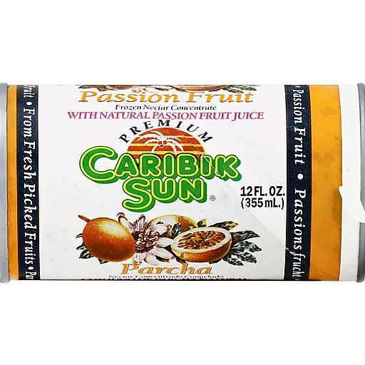 Caribik Sun Nectar, Frozen Concentrate, Passion Fruit 12 Oz