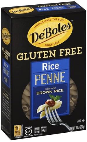 DeBoles Gluten Free Penne Rice Pasta, 8 Oz