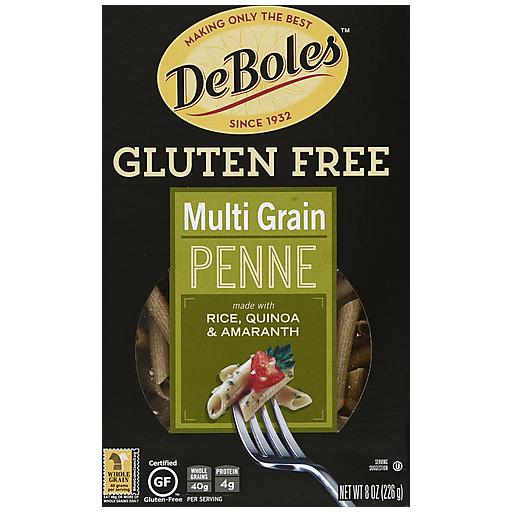 DeBoles Multi Grain Penne Gluten Free Pasta, 8 Oz