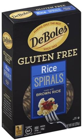 De Boles Spirals, Gluten Free, Rice 8 Oz