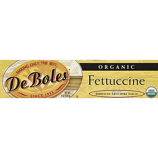DeBoles Pasta Artichoke Fettuccine Organic, 8 Oz