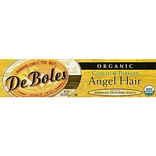 DeBoles Organic Angel Hair, Garlic & Parsley