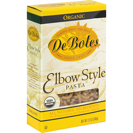 De Boles Organic Elbow Style Pasta