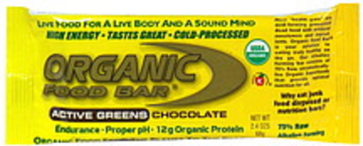 Organic Food Bar Inc. Active Greens, Chocolate