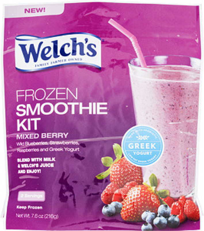Welch's Mixed Berry Frozen Smoothie Kit 7.6 Oz. Stand-Up Bag