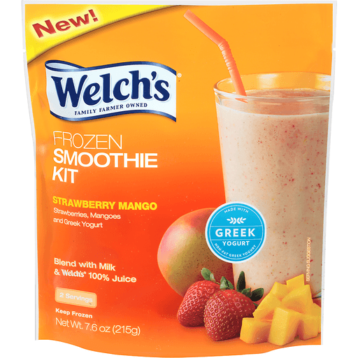 Welch's Strawberry Mango Frozen Smoothie Kit 7.6 Oz. Stand-Up Bag