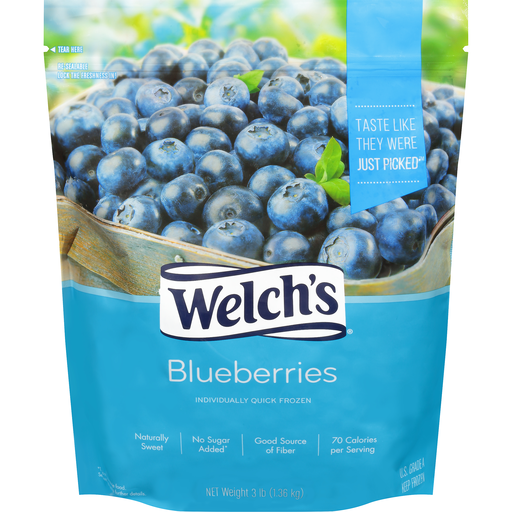 Welch's Blueberries Frozen Fruit 3 Lb Bag