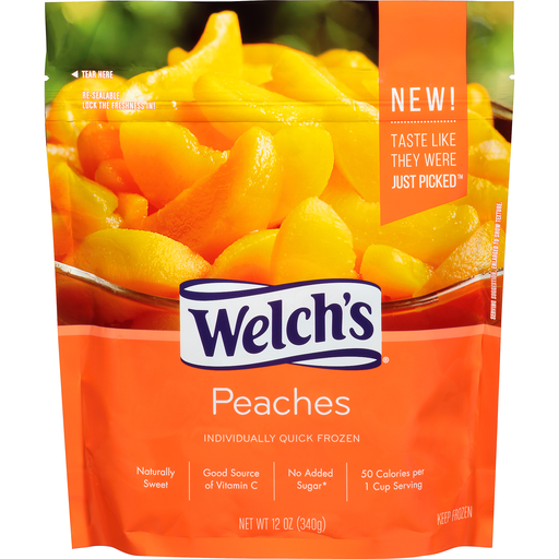 Welch's Individually Quick Frozen Peaches 12 Oz. Bag