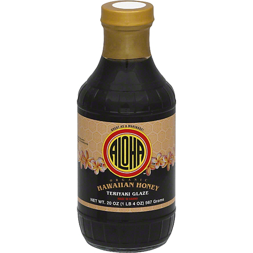 Aloha Teriyaki Glaze, Organic, Hawaiian Honey
